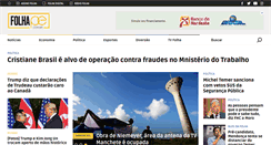 Desktop Screenshot of folhape.com.br